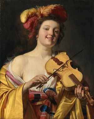 Woman playing the violin